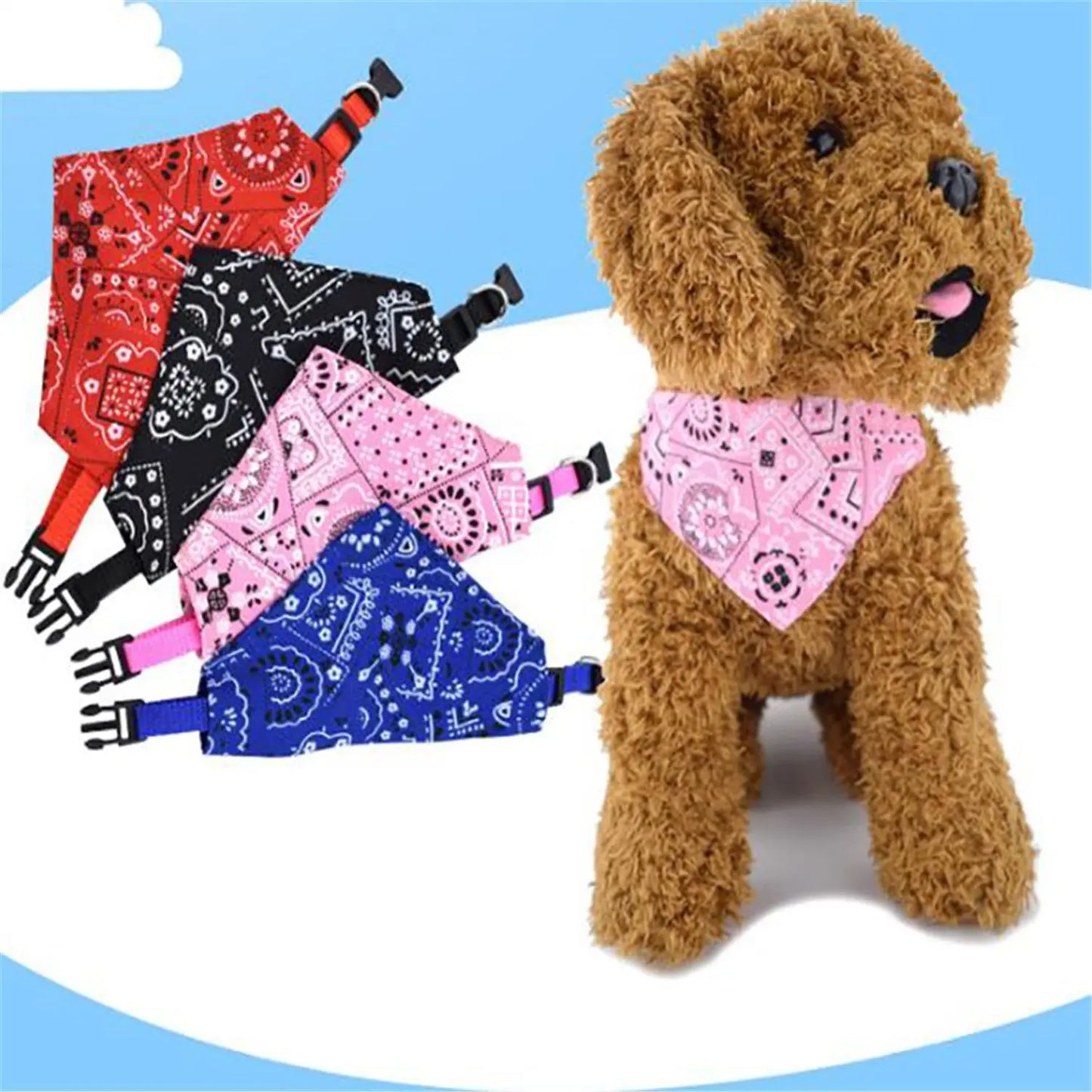 Adjustable Pet Bandana Scarf — Cute & Comfortable for Dogs and Cats
