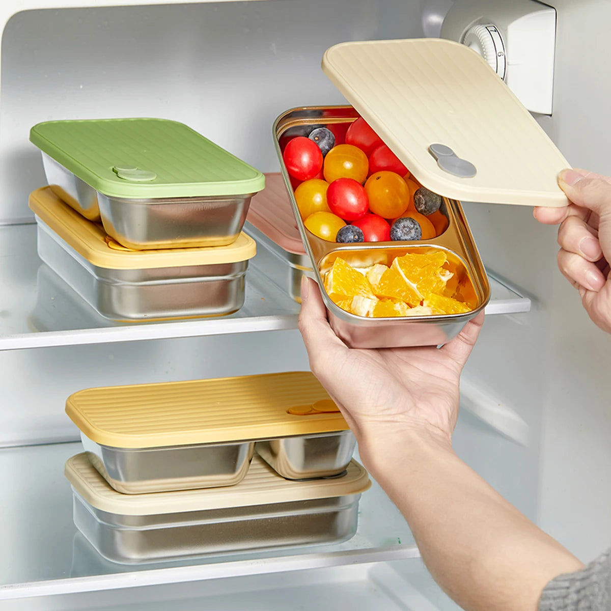Stainless Steel Bento Lunch Box — Eco-Friendly & Leak-Proof